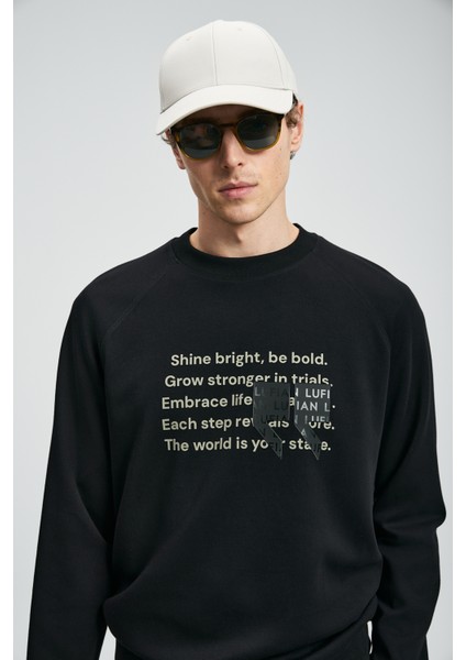 Shadow Erkek Sweatshirt Siyah indirimleri