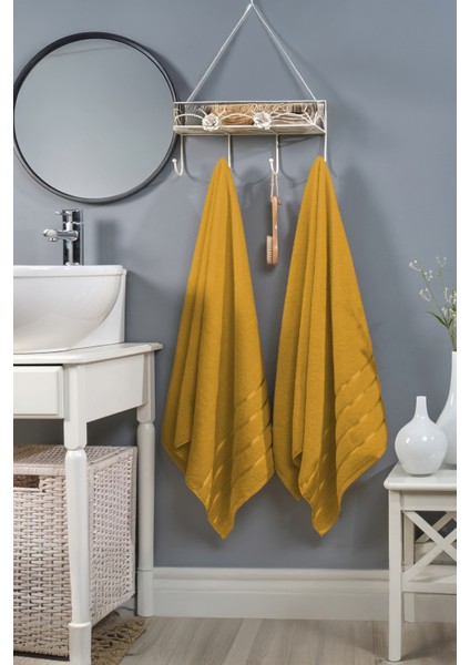 First Class Tekli Banyo Duş Havlusu %100 Pamuk | 560 Gr/m² | Vücut Plaj Otel Havlusu 70X140 cm