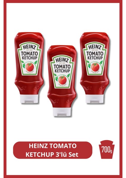 Heınz Tomato Ketchup 700G 3'lü Set