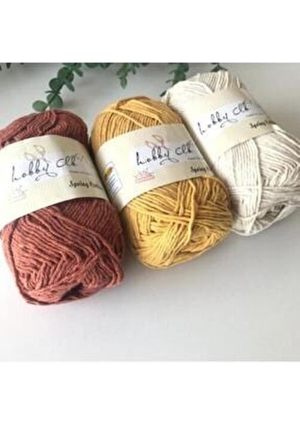 3lü Amigurumi ve Punch İpi Seti %100 Dönüştürülmüş Pamuk 200 mt 3 Renk fiyatları