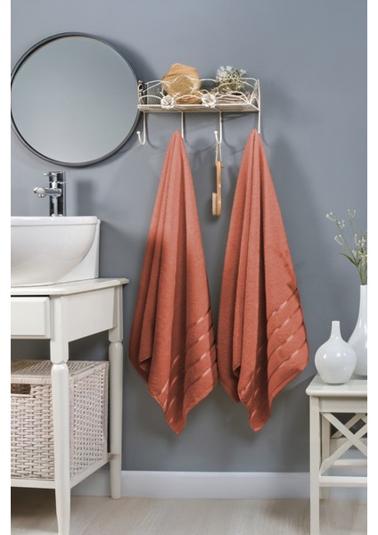 First Class Tekli Banyo Duş Havlusu %100 Pamuk | 560 Gr/m² | Vücut Plaj Otel Havlusu 70X140 cm