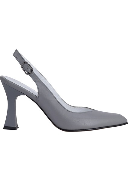 Hobby 26674 Hakiki Deri Topuklu Kadın Ayakkabı