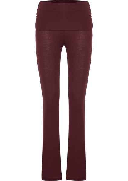 Maysa Bordo Kaşkorse Pantolon