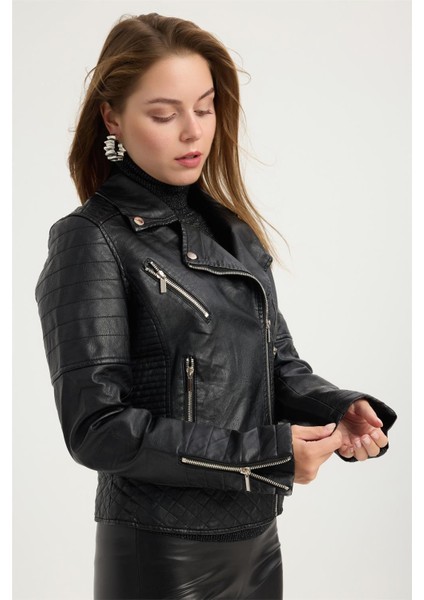 Dikiş Motifli Mont modelleri