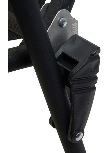 Litea 3 Adet Kamp Sandalyesi Katlanır Piknik Sandalye ve Bardaklık Siyah