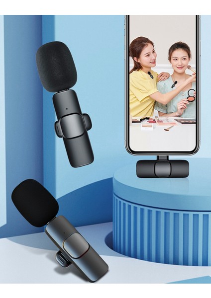 Kablosuz Wireless Lavaller Type-C 2 Yaka Mikrofonlu Mikrofon – Kristal Netlikte Ses, Uzun Menzil, Taşınabilir, Yüksek Performans modelleri