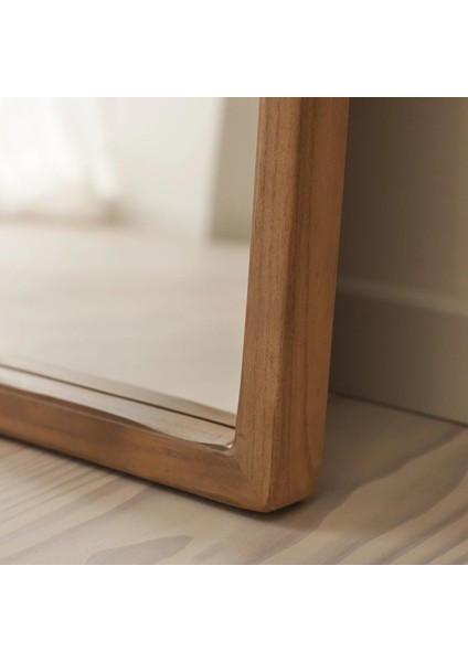 Açık Ahşap Tam Boy Kemerli Ahşap Boy Aynası 175CM x 95CM fırsatları