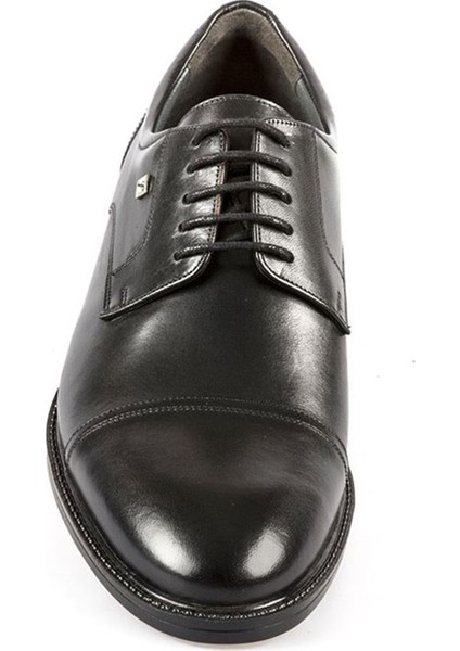 Bağcıklı Siyah Deri Kauçuk Taban Erkek Günlük Ayakkabı 8589 46 fırsatları