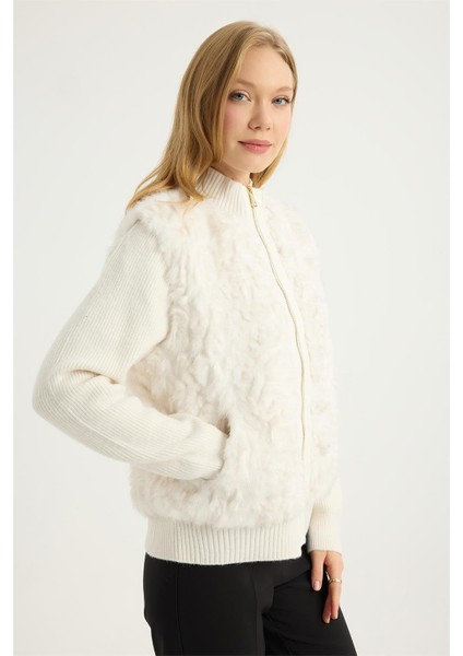 Peluş Kollar Triko Mont modelleri