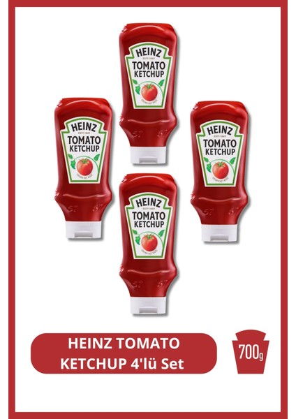 Heınz Tomato Ketchup 700G 4'lü Set