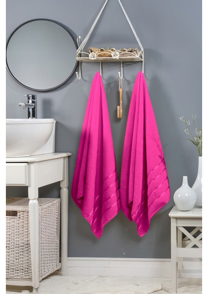 First Class Tekli Banyo Duş Havlusu %100 Pamuk | 560 Gr/m² | Vücut Plaj Otel Havlusu 70X140 cm