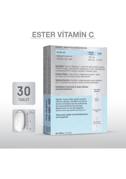 Ester-C 1000 Mg 30 Tablet fiyatları