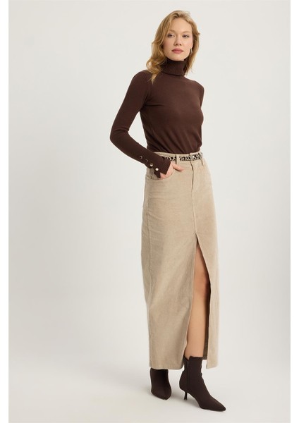 Fitilli Kadife Uzun Etek modelleri