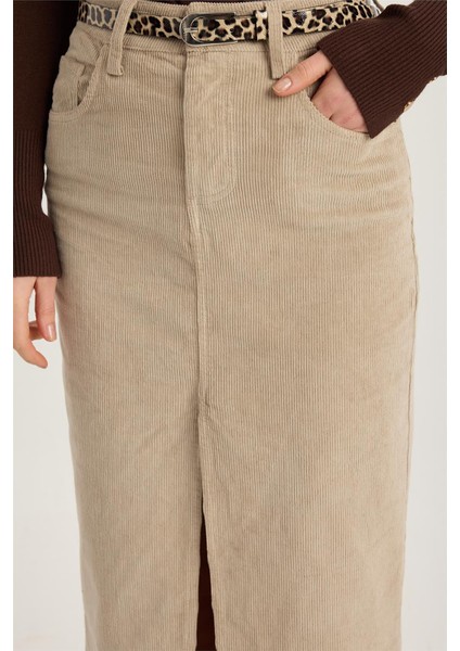 Fitilli Kadife Uzun Etek fırsatları