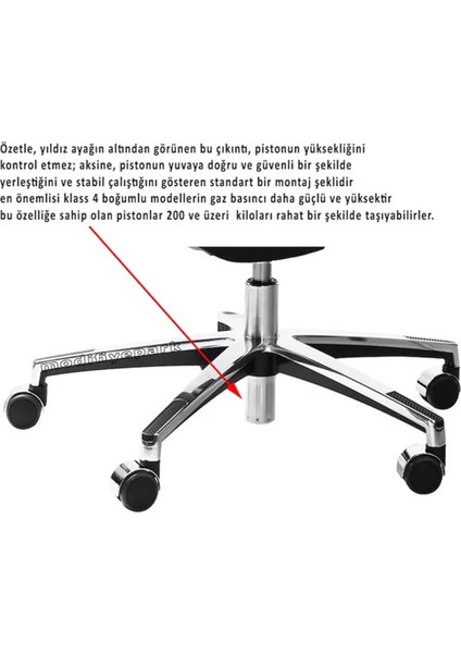 Oyuncu Koltuğu Amortisörü Ofis Koltuğu Amortisörü Büro Koltuğu Pistonu Klass 4 modelleri
