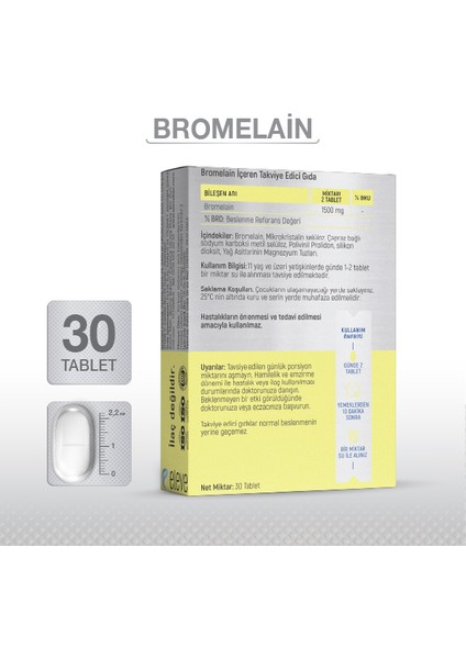 Bromelain 30 Tablet fiyatları