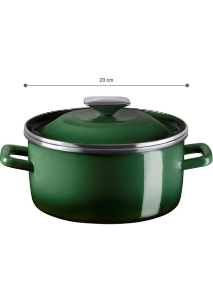 La Garde Derin Tencere - Yeşil - 20 cm