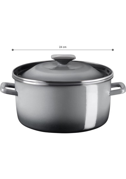 La Garde Derin Tencere - Gri -24 cm