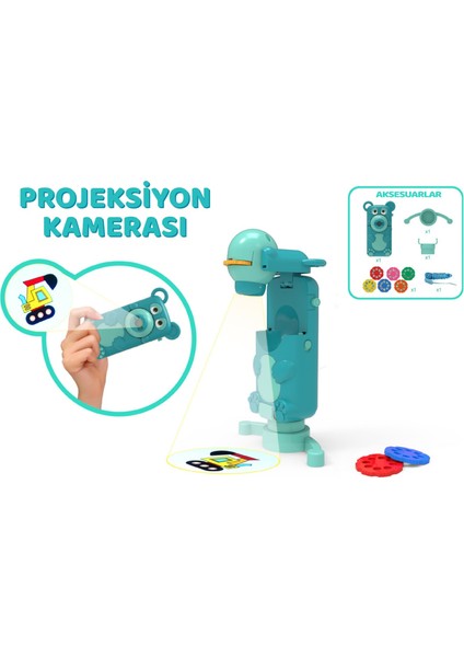Eğitici Projeksiyonlu Çizim Oyuncağı – 6 Slayt Diskli Işıklı Çizim Projektörü modelleri