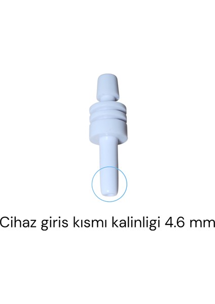 Dijital Tansiyon Aleti Konnektöru Jak Beyaz Düz Tip 4.6 Mm fiyatları