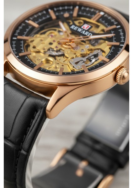 Siyah Deri Kordon Erkek Kol Saati LA142270 fiyatları