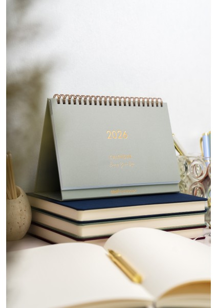 2026 Masaüstü Planlayıcı Takvim Yeşil