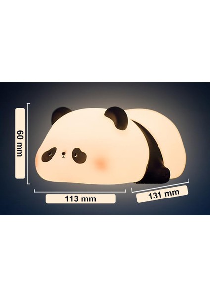Dokunmatik Silikon Panda Gece Lambası / GT-CL17 fırsatları