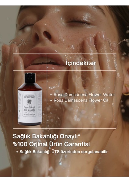 Doğal Gülyağlı Gül Mayası - Yoğun Formül - Aydınlatıcı ve Onarıcı Etkili