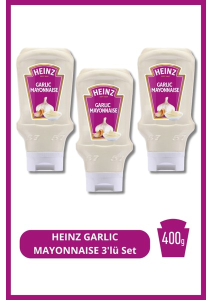Heınz Garlıc Mayonnaıse 400G 3'lü Set