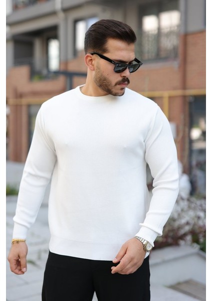 Erkek Selanik Örme Bisiklet Yaka Triko