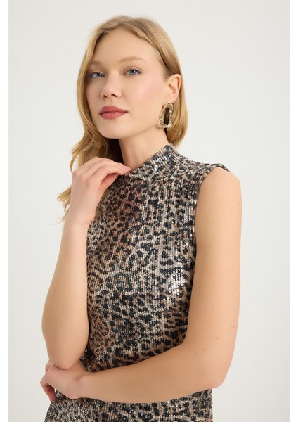 Leopar Desenli Elbise fırsatları