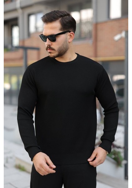 Erkek Selanik Örme Bisiklet Yaka Triko