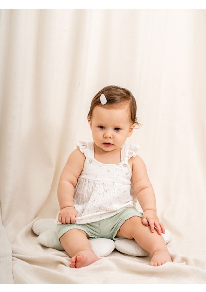 Desenli Müslin Bluz Şort Bebe Takımı fiyatları