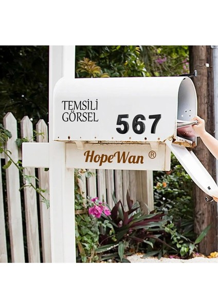 Kapı Numarası Yapışkanlı Küçük Boy 50 mm 5 cm Numara 4 Rakam Dört Sayı Siyah Renk Numaralar 1 Adet fiyatları