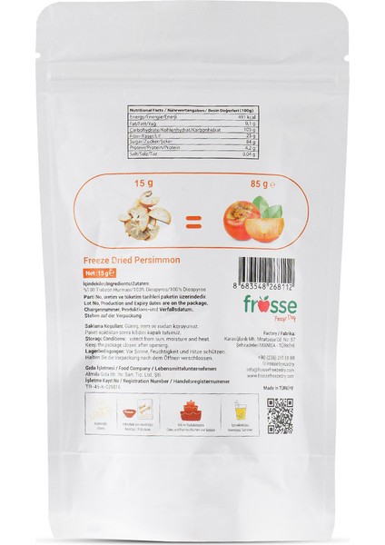 Freeze Dry Kurutulmuş Cennet Elması 85 gr fiyatları