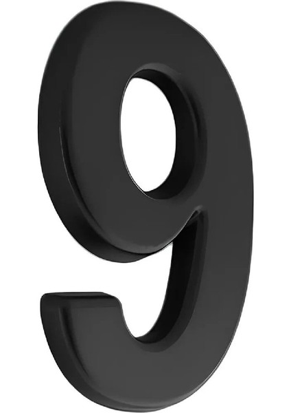 Kapı Numarası Yapışkanlı Küçük Boy 50 mm 5 cm Numara 9 Rakam Dokuz Sayı Siyah Renk Numaralar 1 Adet fiyatları