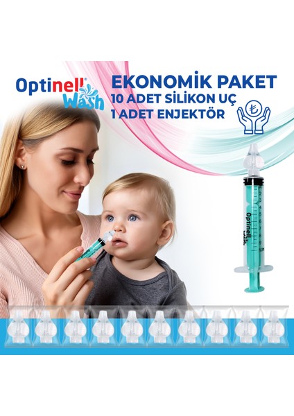 10 'lu Şırıngalı Burun Aspiratörü Bebek Burun Temizleme Aparatı 1 Şırınga 10 ml Enjektörü fiyatları