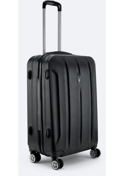 Erkek Siyah Kilitlenebilir Orta Boy Bavul B008112