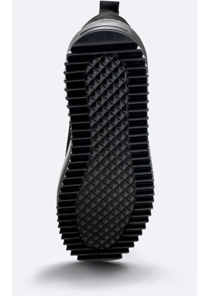 Erkek Siyah %100 Deri Esnek Taban Hafif Casual Ayakkabıı A52Y8023