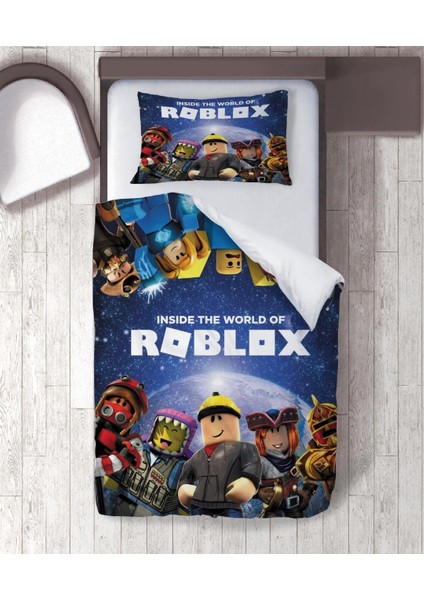 Roblox Temalı Tek Kişilik Nevresim Takımı