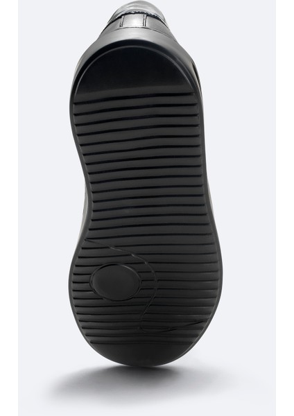 Erkek Siyah %100 Deri Esnek Taban Hafif Casual Ayakkabı A52Y8016