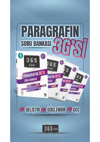 8.sınıf Paragraf Soru BANKASI365 Gün Yayınları
