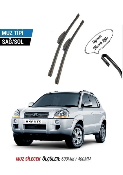Hyundai Tucson Ön Cam Muz Silecek Takımı (2005-2010)