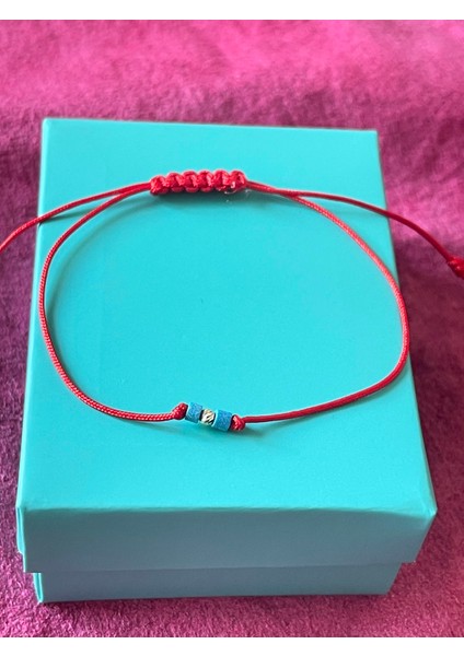 14 Ayar Altın Dorikalı Mavi Taşlı Altın Şans Bilekliği fırsatları