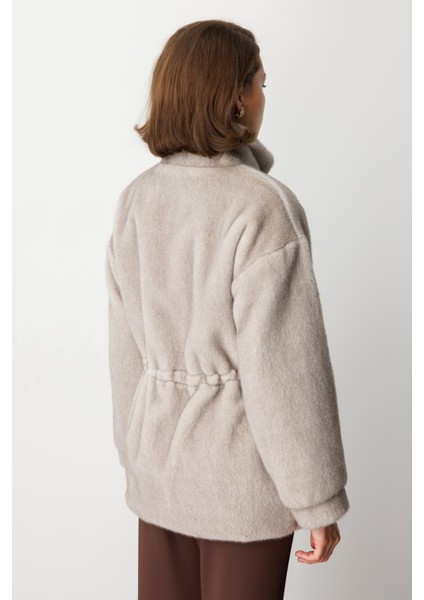 Dik Yaka Peluş Mont 6103-26K indirimleri