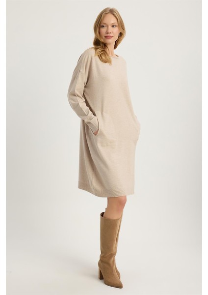 Triko Geniş Kesim Elbise modelleri