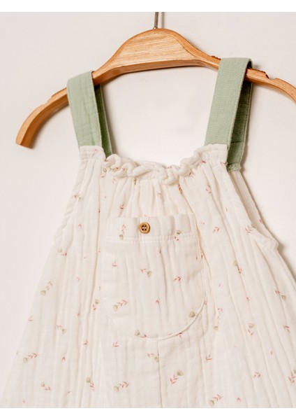 Müslin Desenli Askılı Bebe Barbatöz modelleri