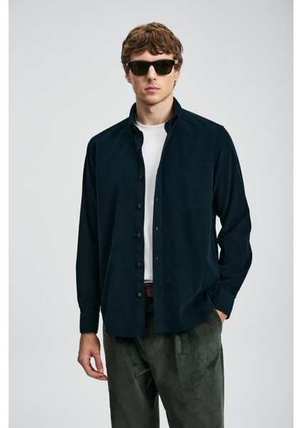 Drew Erkek Basic Gömlek Regular Fit Lacivert indirimleri