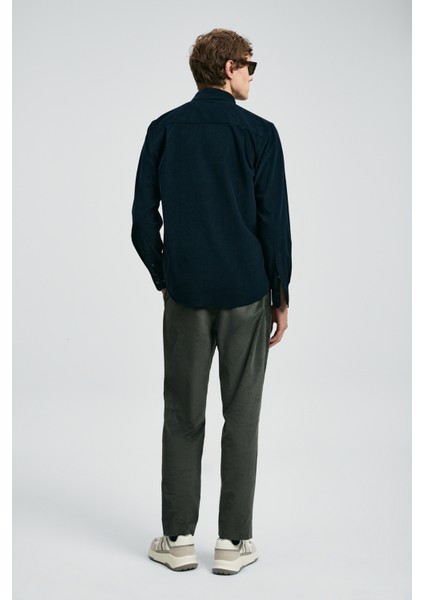 Drew Erkek Basic Gömlek Regular Fit Lacivert