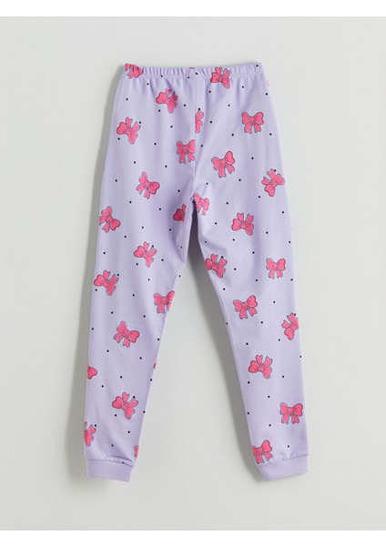 Yeni Sezon Beli Lastikli Fiyonk Desenli Kız Çocuk Pijama Alt fiyatları